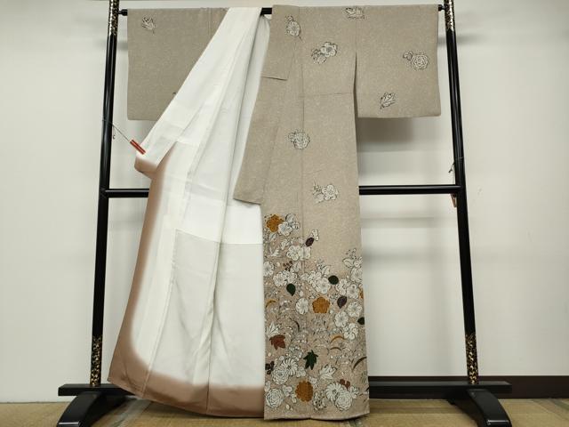 平和屋着物●訪問着　辻が花　暈し染め　金彩　正絹　逸品　CABB6210ut 平和屋着物○豪華振袖 辻が花 暈し染め 金彩 正絹 逸品 DABD9265udの
