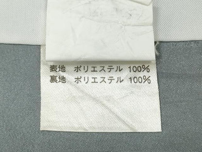 平和屋着物●男性　色無地　菱花地紋　絹鼠色　キングサイズ　洗える着物　CABB6212ut