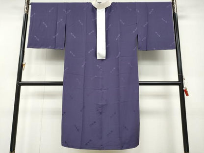 平和屋着物●長襦袢　無双仕立て　漢方染　江戸紫色　正絹　逸品　未使用　CABB6213ut