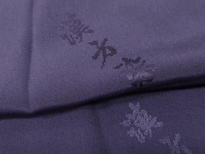 平和屋着物●長襦袢　無双仕立て　漢方染　江戸紫色　正絹　逸品　未使用　CABB6213ut