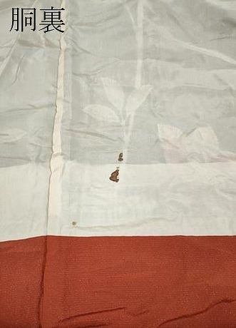 平和屋着物●豪華振袖　枝花文　暈し染め　銀通し地　正絹　逸品　CABB6218ut