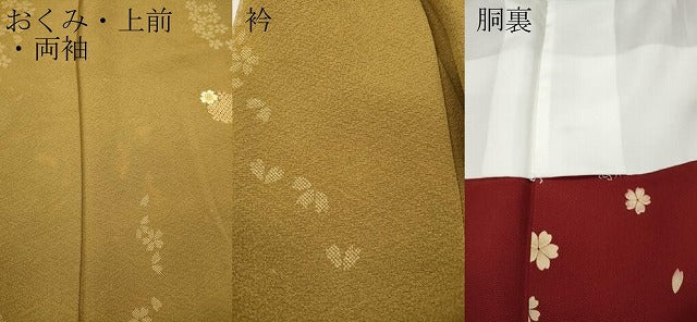 平和屋着物●上質な小紋　草花丸文　正絹　逸品　CABB6228ut