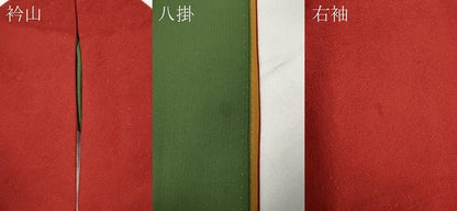 平和屋着物●豪華振袖　南天地紋　紅海老茶色　正絹　逸品　CABB6229ut