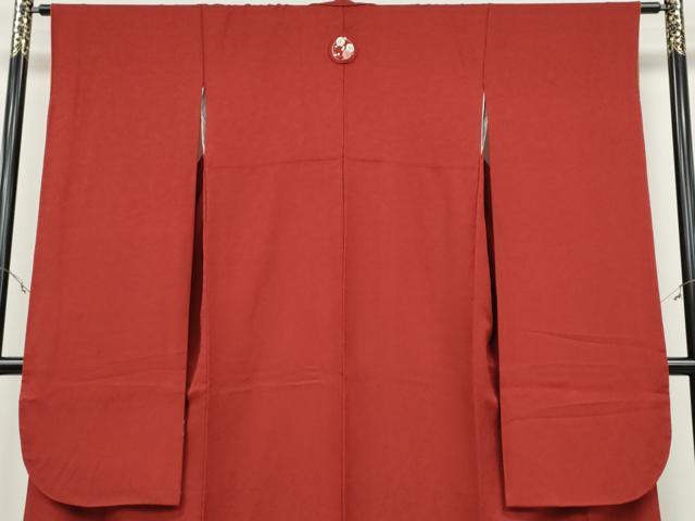 平和屋着物●豪華振袖　南天地紋　紅海老茶色　正絹　逸品　CABB6229ut 平和屋着物○豪華振袖 南天地紋 紅海老茶色 正絹 逸品 CABB6229ut