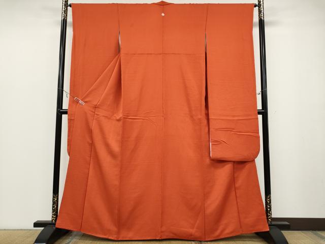 平和屋着物●豪華振袖　照柿色　正絹　逸品　CABB6234ut