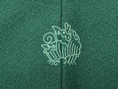 平和屋着物●豪華振袖　青碧色　正絹　逸品　CABB6237ut
