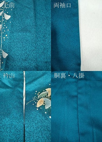 平和屋着物●訪問着　辻が花　暈し染め　金彩　正絹　逸品　CABB6247ut