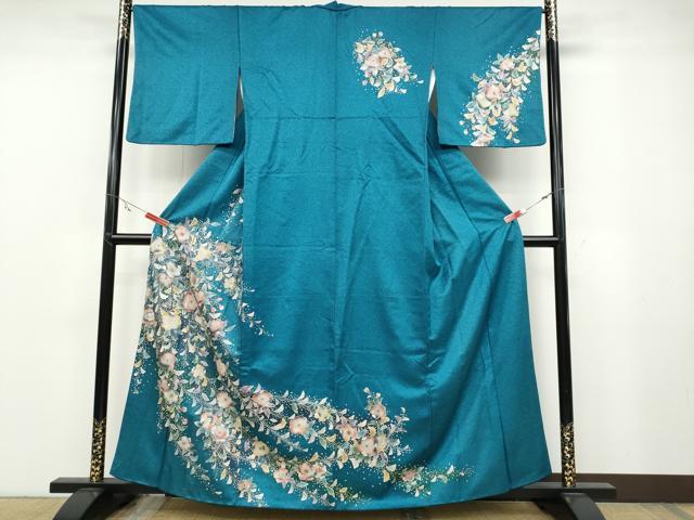 平和屋着物●訪問着　辻が花　暈し染め　金彩　正絹　逸品　CABB6247ut