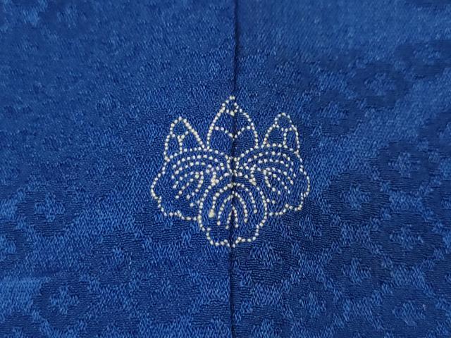 平和屋着物●アンティーク　大正ロマン　訪問着　駒刺繍　檜扇枝花文　暈し染め　正絹　逸品　CABB6250ut