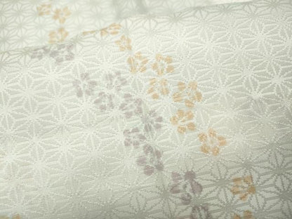平和屋着物●長襦袢　無双仕立て　舞花文　暈し染め　半衿刺繍　正絹　逸品　CABB6253ut