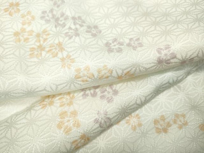 平和屋着物●長襦袢　無双仕立て　舞花文　暈し染め　半衿刺繍　正絹　逸品　CABB6253ut