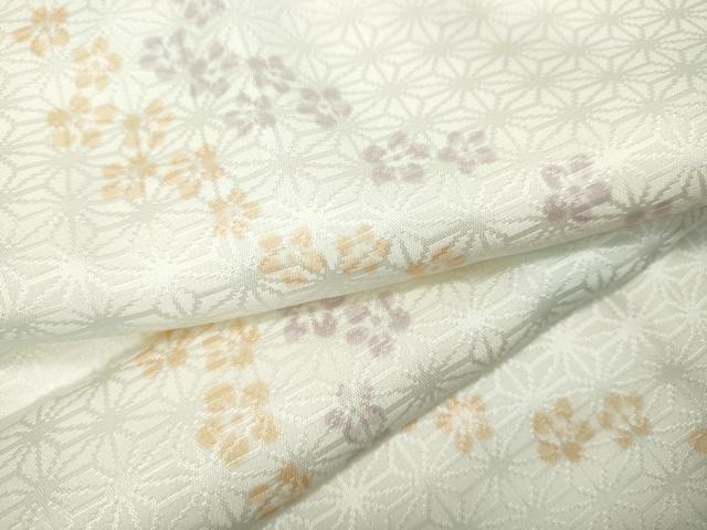 平和屋着物●長襦袢　無双仕立て　舞花文　暈し染め　半衿刺繍　正絹　逸品　CABB6253ut