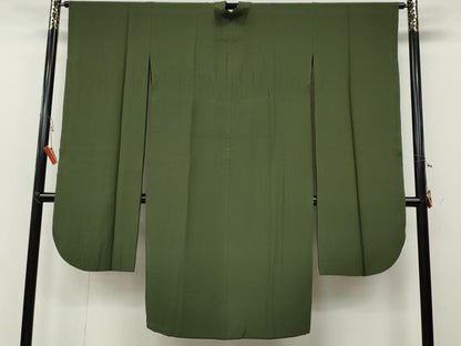 平和屋着物●振袖用長襦袢　無双仕立て　岩井茶色　正絹　逸品　CABB6257ut
