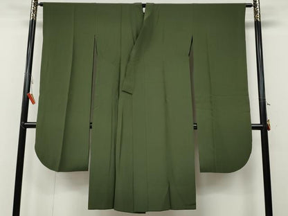 平和屋着物●振袖用長襦袢　無双仕立て　岩井茶色　正絹　逸品　CABB6257ut