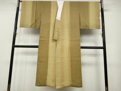 平和屋着物●長襦袢　袷　縞　正絹　逸品　未使用　CABB6259ut