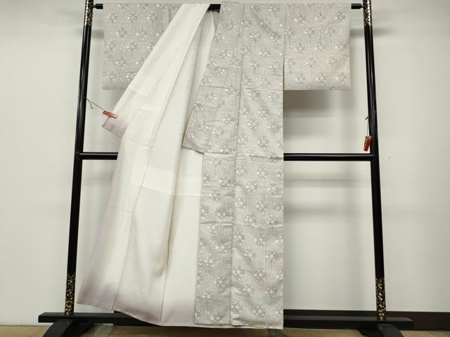 平和屋着物●上質な紬　舞花文　正絹　逸品　CABB6260ut