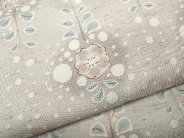 平和屋着物●上質な紬　舞花文　正絹　逸品　CABB6260ut