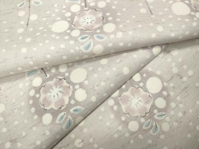 平和屋着物●上質な紬　舞花文　正絹　逸品　CABB6260ut
