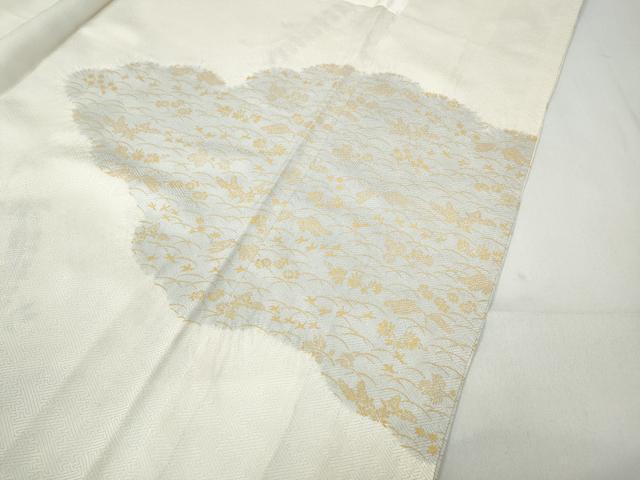 平和屋着物●訪問着　絞り　刺繍　雲重ね花文　金彩　正絹　逸品　CABB6264ut 平和屋着物○訪問着 絞り 刺繍 雲重ね花文 金彩 正絹 逸品 CABB6264ut