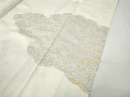 平和屋着物●訪問着　絞り　刺繍　雲重ね花文　金彩　正絹　逸品　CABB6264ut