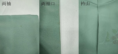 平和屋着物●中国三大刺繍　スワトウ刺繍　訪問着　地紙花鳥文　暈し染め　金糸　やまと誂製　正絹　逸品　CABB6265ut