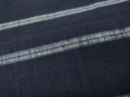 平和屋着物●上質な紬　横段文　正絹　逸品　CABB6266ut