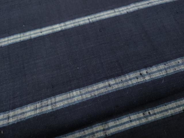 平和屋着物●上質な紬　横段文　正絹　逸品　CABB6266ut