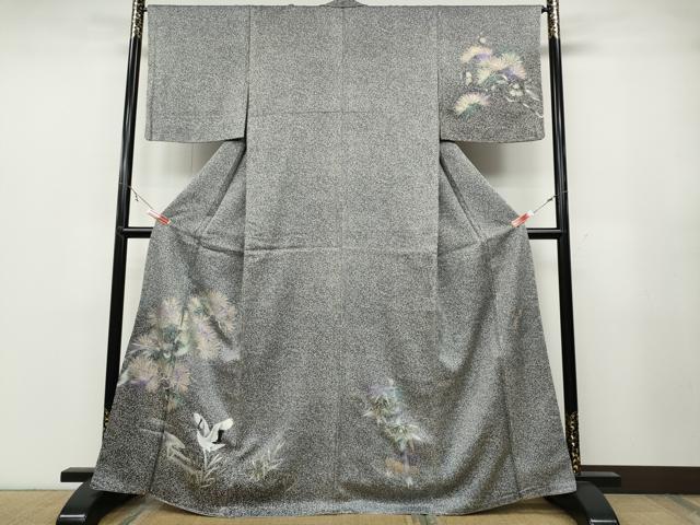 平和屋着物●訪問着　琳派　松竹梅　たたき染め　金銀彩　さが美扱い　正絹　逸品　CABB6274ut