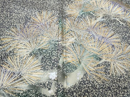 平和屋着物●訪問着　琳派　松竹梅　たたき染め　金銀彩　さが美扱い　正絹　逸品　CABB6274ut