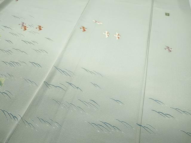 平和屋着物●訪問着　友禅　作家物　飛鳥松文　暈し染め　正絹　逸品　CABB6280ut
