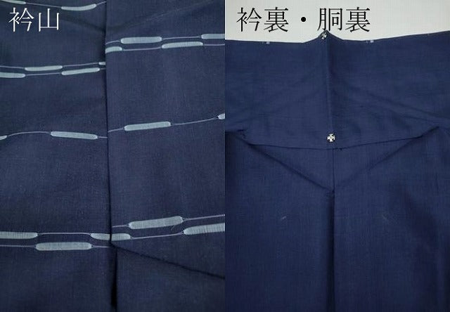 平和屋着物●上質な小紋　めがね織　正絹　逸品　CABB6283ut