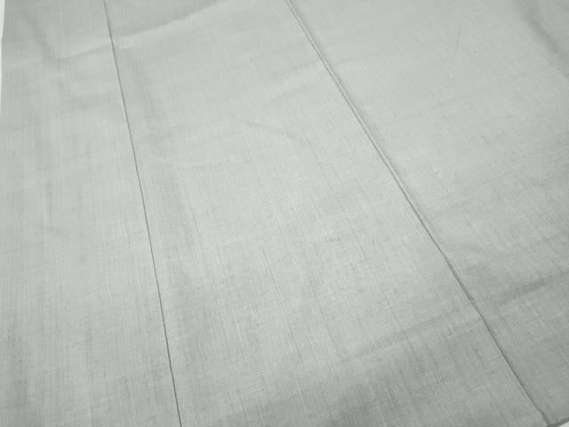平和屋着物○結城紬 白梅鼠色 正絹 逸品 CABB6284ut