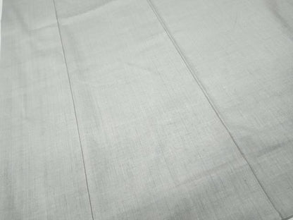 平和屋着物●結城紬　白梅鼠色　正絹　逸品　CABB6284ut