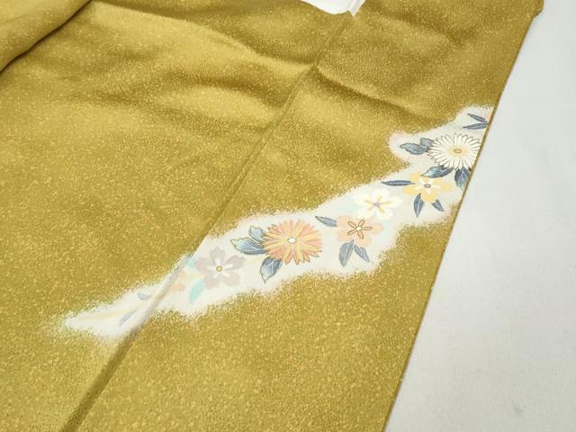 平和屋着物●訪問着　作家物　枝垂れ花文　金彩　正絹　逸品　CABB6287ut