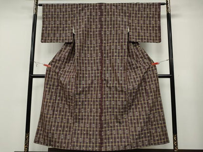 平和屋着物●本場琉球絣　大城廣四郎織物工房謹製　正絹　逸品　CABB6292ut