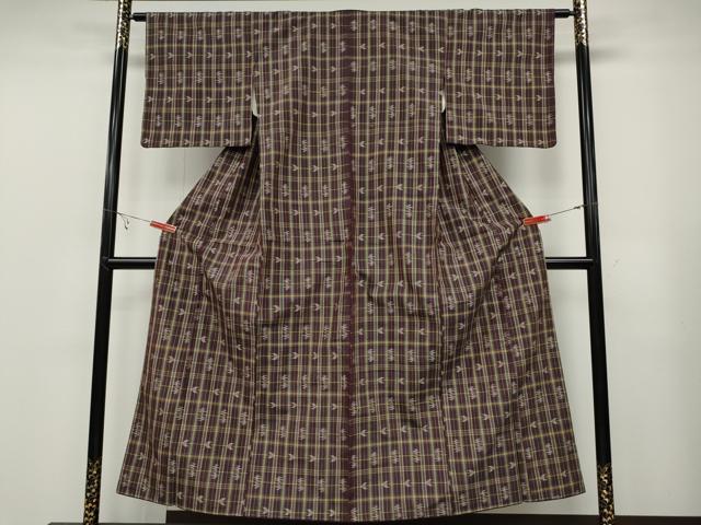 平和屋着物●本場琉球絣　大城廣四郎織物工房謹製　正絹　逸品　CABB6292ut