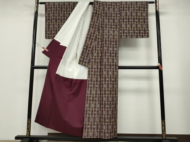 平和屋着物●本場琉球絣　大城廣四郎織物工房謹製　正絹　逸品　CABB6292ut