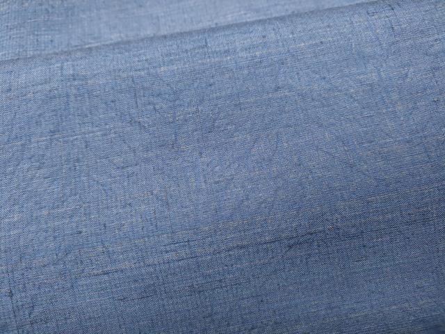 平和屋着物●上質な紬　霞草木文　正絹　逸品　CABB6293ut
