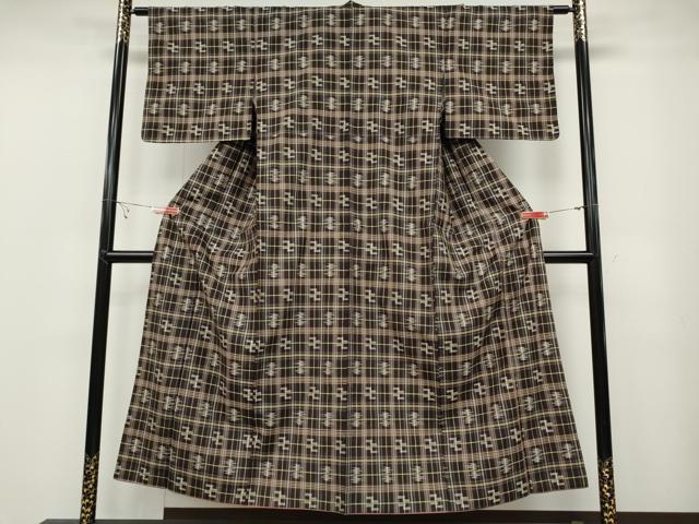 平和屋着物●本場琉球絣　大城廣四郎織物工房謹製　正絹　逸品　CABB6294ut