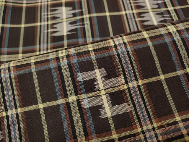 平和屋着物●本場琉球絣　大城廣四郎織物工房謹製　正絹　逸品　CABB6294ut