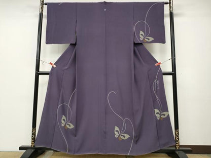 平和屋着物●世界的人形師　辻村寿三郎　ジュサブロー　訪問着　舞蝶文　正絹　逸品　CABB6304ut