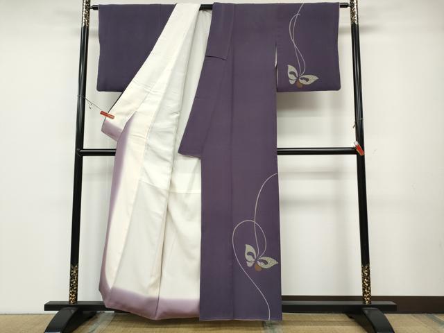 平和屋着物●世界的人形師　辻村寿三郎　ジュサブロー　訪問着　舞蝶文　正絹　逸品　CABB6304ut
