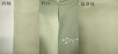 平和屋着物●訪問着　駒刺繍　雪輪枝花文　暈し染め　正絹　逸品　CABB6310ut