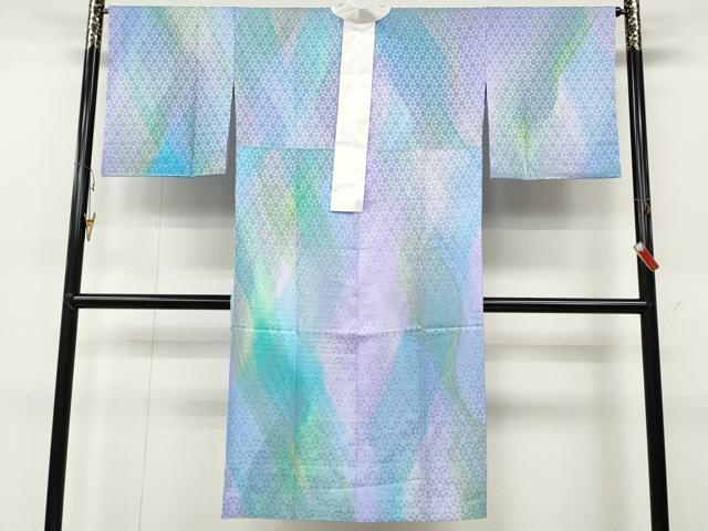 平和屋着物●長襦袢　無双仕立て　霞文　暈し染め　正絹　逸品　CABB6313ut