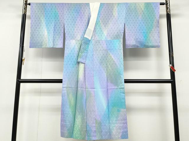 平和屋着物●長襦袢　無双仕立て　霞文　暈し染め　正絹　逸品　CABB6313ut