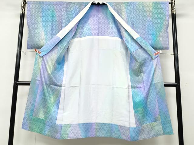 平和屋着物●長襦袢　無双仕立て　霞文　暈し染め　正絹　逸品　CABB6313ut