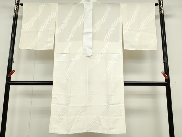 平和屋着物●長襦袢　無双仕立て　手描き　南天花鳥文　金銀彩　正絹　逸品　CABB6329ut