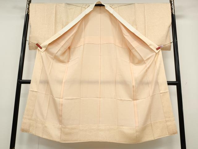 平和屋着物●長襦袢　無双仕立て　吉祥地紋　雄黄色　さが美扱い　正絹　逸品　CABB6330ut 平和屋着物○長襦袢 無双仕立て 吉祥地紋 雄黄色 さが美扱い 正絹 逸品