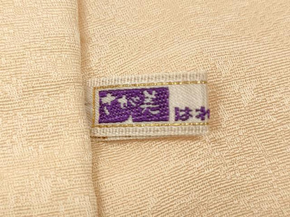 平和屋着物●長襦袢　無双仕立て　吉祥地紋　雄黄色　さが美扱い　正絹　逸品　CABB6330ut