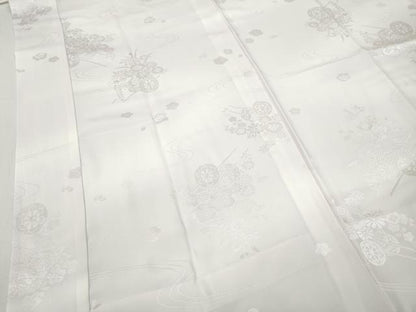 平和屋着物●長襦袢　無双仕立て　花車地紋　暈し染め　正絹　逸品　未使用　CABB6332ut